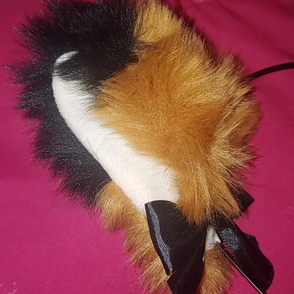 Cat/fox/dog ears costume furry fursona Halloween adjustable bow handmade alt - Picture 4 of 7